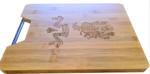 Laser Gravur & Schneiden - XL Schneidebrett Wappen