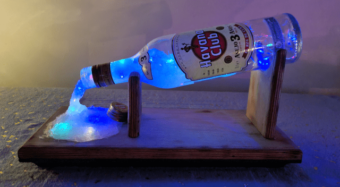 Havan Club Flaschen Tischdeko mit LED RGB